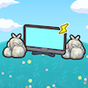 쓰레기장의 TV 이미지